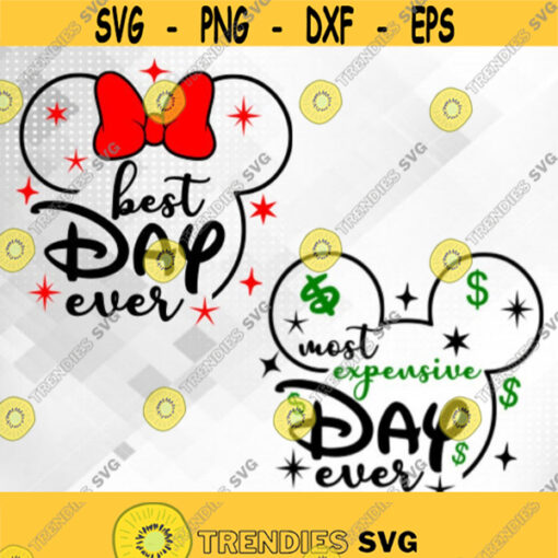 Matching Disney Vacation shirts SVG Best Day Ever SVG Most expensive day ever svg Disney SVG instant download for cricut and silhouette Design 33