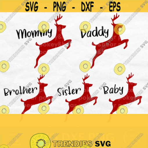 Matching Family Christmas Shirts Svg Bundle Reindeer Family Svg Matching Christmas Shirts Svgs Family Christmas Svgs Holiday Shirt Svgs Design 654