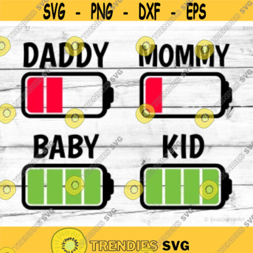 Matching Family Svg Mommy Me Daddy and Me Svg Battery Low Svg Mother Father Son Matching Svg Mom Daughter Shirts Svg Files for Cricut Png.jpg