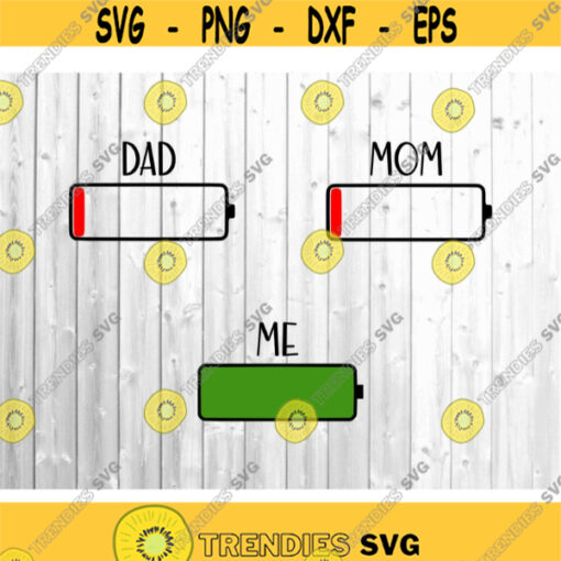 Matching Family Svg Mommy and Me Daddy Me Svg Battery Low Svg Mother Father Son Matching Shirts Svg File for Cricut Silhouette Cut Files.jpg