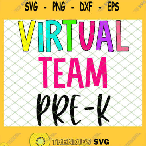 Matching Pre K Teacher Virtual Team Prek SVG PNG DXF EPS 1