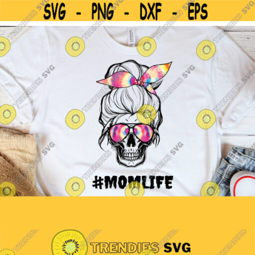Matching Tie Dye Mom Life PNG Tie Dye Mom Life Skull Sublimation Downloads Bandana Headband Digital Sublimation Designs Digital Download Design 212