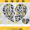 Matching bff svg Best Friend Svg Bff Heart svg Leopard bff svg png dxf eps Design 31