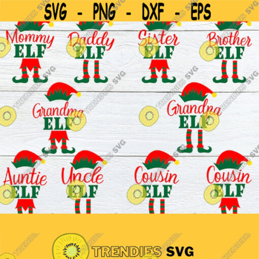 Matching elf family. Matching Family Christmas. Elf Family. Family christmas shirt cut files. Family of elves. Matching elf family. SVG Design 758