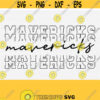 Mavericks SvgMavericks Team Spirit Svg Cut FileHigh School Team Mascot Logo Svg Files for Cricut Cut Silhouette FileVector Download Design 1352