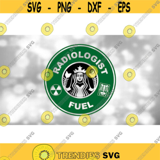 Medical Clipart BlackGreen Radiologist Fuel Radiology X Ray Radiation Logo Spoof Inspired by Coffee Shop Digital Download SVGPNG Design 990