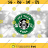 Medical Clipart BlackGreen Vet Tech Fuel Veterinary Technician with Paw Logo Spoof Inspired by Coffee Shop Digital Download SVGPNG Design 487