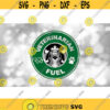 Medical Clipart BlackGreen Veterinarian Fuel w Paw Print Stethoscope Logo Spoof Inspired by Coffee Shop Digital Download SVG PNG Design 566