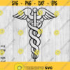 Medical Symbol Caduceus svg png ai eps dxf DIGITAL FILES for Cricut CNC and other cut or print projects Design 202