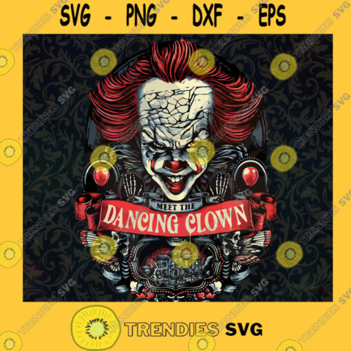 Meet the Dancing Clown horror movie character sublimation design pennywise macarena