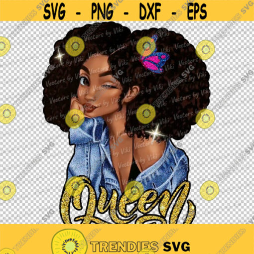 Melanin Queen African American Woman Black Girl Magic Afro Hair Natural Hair Afro Women JPG PNG Digital File Design 299