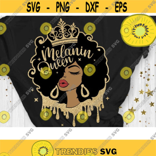 Melanin Queen Svg Afro Girl Svg Afro Queen Svg Cut File Svg Dxf Eps Png Design 624 .jpg