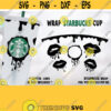 Melted Lips Dripping Starbucks Cold Cup SVG Custom Starbuck Full Wrap for Starbucks Venti Cold Cup Files for Cricut other e cutters Design 152
