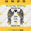 Memorial Day SVGMemory Angel Wings Heart SVGMemory svg Shirt ClipartIron transfer In Loving Memory SVG files cut files circut Silhouette