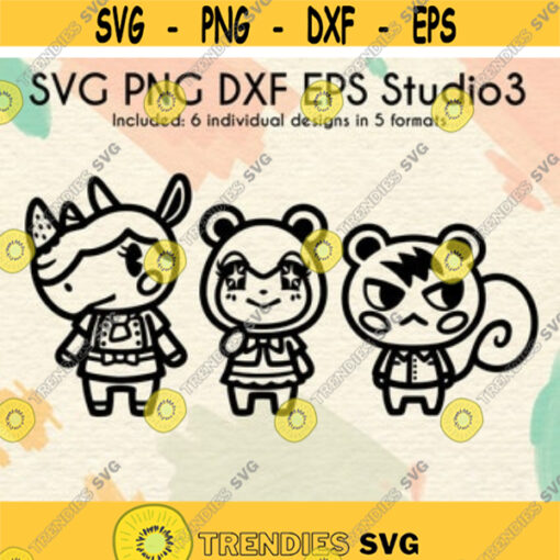 Merengue Judy and Marshal Bundle Files Animal Villagers SVG Digital Download svg dxf png eps studio3Design 4.jpg