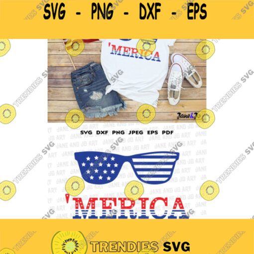 Merica SVG 4th of July Svg Fourth of July SVG 4 July SVGPatriotic svg America SvgSvg Files Cricut FilesSilhouette Filescut files Y2