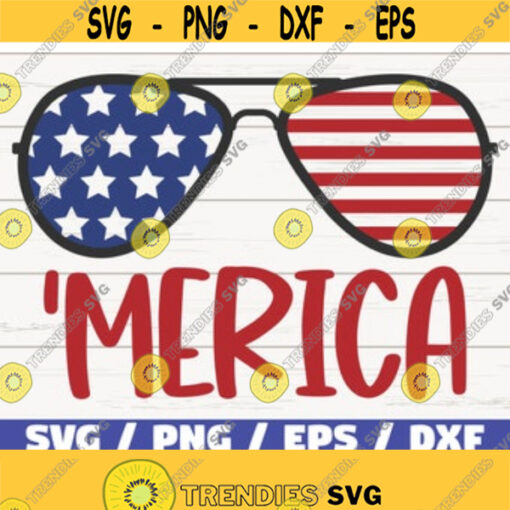 Merica SVG America SVG Cut File Clip art Commercial use Instant Download Silhouette 4th of July SVG Independence Day Design 419