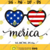 Merica SVG Independence day svg Merica Cut File Sunglasses design 4th of July svg Merica shirt svg Flag Cricut Silhouette Cut file Design 319