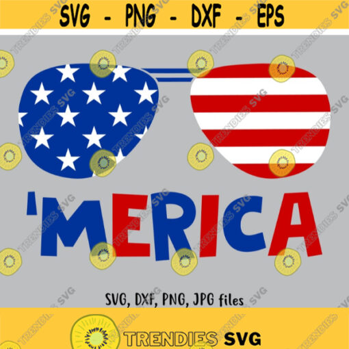 Merica SVG July 4th SVG America SVG for Silhouette Cricut Cutting Machine Design Download Print Design 750