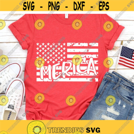 Merica Svg 4th of July Svg American Flag USA Svg 4th of July Shirt Svg July Fourth Star Spangled Svg Cut Files for Cricut Png Dxf Design 7000.jpg