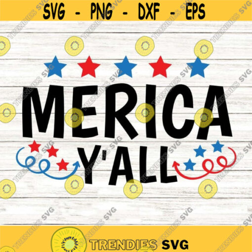Merica Svg 4th of July Svg American Flag USA Svg 4th of July Shirt Svg July Fourth Star Spangled Svg Cut Files for Cricut Png