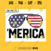 Merica US Flag Sunglasses SVG 4th Of July American Independence Day 2021 Cut File