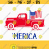 Merica svg patriotic old truck svgFourth of July SVG 4th of July Svg Patriotic SVG Cricut Silhouette Cut File svg dxf eps Design 489