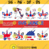 Mericorn svg unicorn bundle svg patriotic unicorn svg 4th of July unicorn Svg Patriotic SVG svg for Cricut Silhouette Design 448