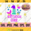 Mermaid 1st Birthday SVG First Birthday Under The Sea Shirt SVG Digital Download First Birthday Girl Design Cricut Cut File PNG Design 433