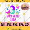Mermaid 3rd Birthday SVG Under The Sea Third Birthday Shirt SVG Digital Download Three Birthday Girl Design Cricut Cut File PNG Design 982