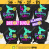 Mermaid Birthday Family Bundle SVG Mermaid girl SVG Mermaid birthday shirt Mermaid tail