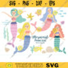 Mermaid Clipart Clip Art Summer Mermaid Princess Under the Sea Fish Coral Starfish Seaweed Underwater PNG Clipart Clip Art Commercial Use copy