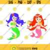 Mermaid Cute Cuttable Design SVG PNG DXF eps Designs Cameo File Silhouette Design 501