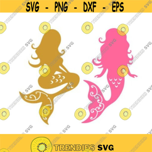 Mermaid Fish Cuttable Design SVG PNG DXF eps Designs Cameo File Silhouette Design 69