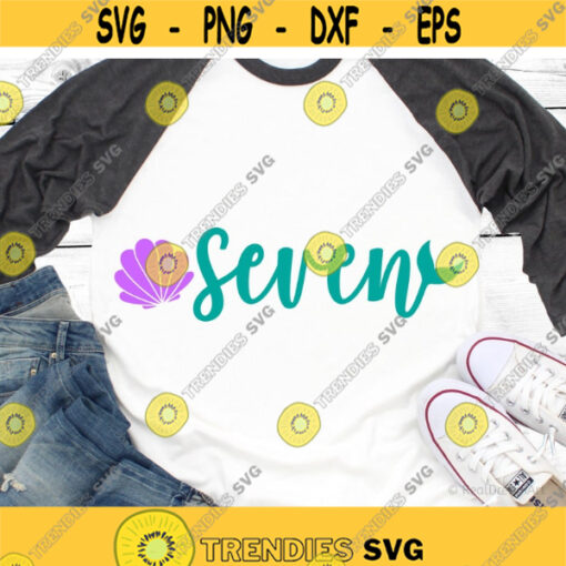Mermaid Second Birthday Svg Seashell Two Svg Birthday Baby Girl Svg Mermaid Birthday Svg Girl Shirt Svg for Cricut Svg for Silhouette Png.jpg