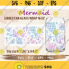 Mermaid Tail Libbey Can Glass Wrap svg DIY for Libbey Can Shaped Beer Glass 16 oz cut file for Cricut and Silhouette Instant Download Design 289