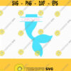 Mermaid Tail SVG Mermaid Scales SVG Mermaid monogram frame SVG Svg file for Cricut download svg jpg png dxf Silhouette Design 633