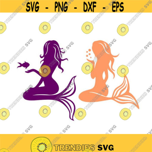 Mermaid fish Cuttable Design SVG PNG DXF eps Designs Cameo File Silhouette Design 1098