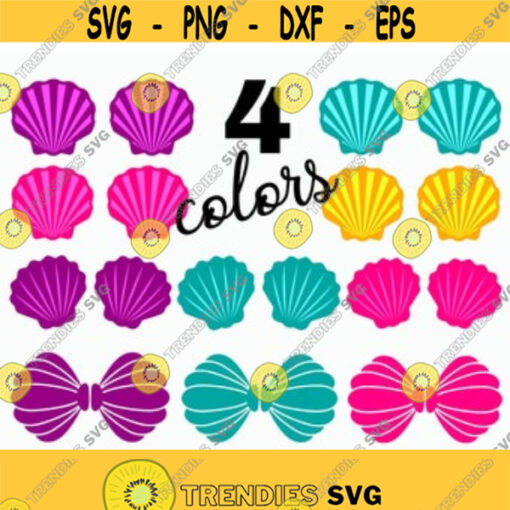 Mermaid shells svg Mermaid bra svg Mermaid shells clipart Mermaid clam svg Cutting Files For Silhouette and Cricut Cut files svg dxf pdf png