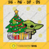 Merry Christmas Baby Yoda SVG Tree Christmas Svg Mandalorian Star Wars Svg