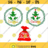 Merry Christmas Disney Christmas SVG Disneyland Tree SilhouetteWinter with Snowflakes Cut files for Svg Dxf Png Eps Design 241