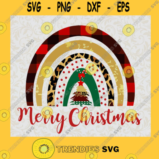 Merry Christmas Rainbow Sublimation SVG Birthday Gift Idea for Perfect Gift Gift for Friends Gift for Everyone Digital Files Cut Files For Cricut Instant Download Vector Download Print Files