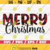 Merry Christmas SVG Buffalo Plaid Cut File Cricut Commercial use Silhouette DXF file Christmas Shirt Winter SVG Design 734