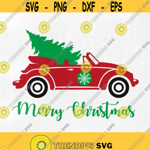 Merry Christmas SVG Christmas Bug SVG Christmas Tree Car SVG Red Christmas Truck svg Christmas svg Christmas Sublimation Graphic files Design 187