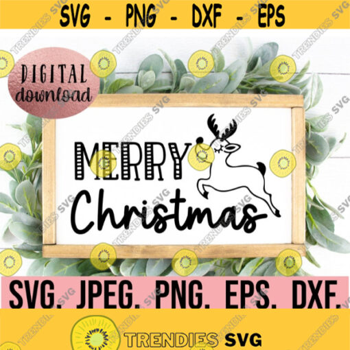 Merry Christmas SVG Christmas Cut File Cricut Silhouette Merry and Bright Peace Love Joy Noel Instant Download Let It Snow Design 813