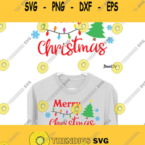 Merry Christmas SVG Merry Christmas DXF Merry Christmas Cut File Merry Christmas Clipart Merry Christmas PNG Christmas files for Cricut Design 333