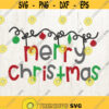 Merry Christmas SVG Sign Decor Vinyl Cut File for Cricut and Silhouette christmas ornament merry christmas svg Design 616
