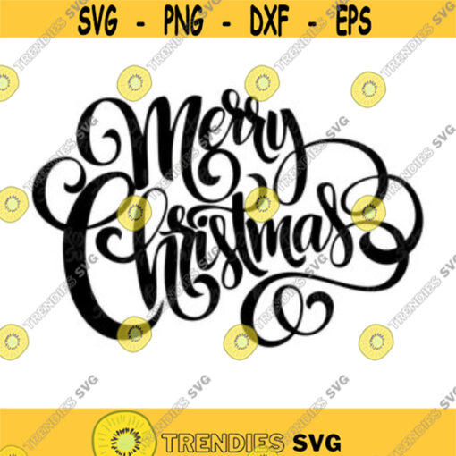 Merry Christmas SVG files for Cricut Merry Christmas hand lettered Christmas svg Christmas sublimation designs svg files for cricut