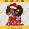 Merry Christmas Santa Baby Afro Christmas Queen Black Girl Xmas Afro Hair Black Women Holidays Melanin Queen JPG PNG Digital File Design 121