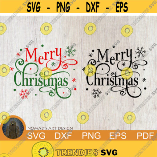 Merry Christmas Svg Merry Christmas Svg for Round Signs Happy Holidays Svg Christmas Sign Svg Christmas Designs Svg files for Cricut Design 210.jpg